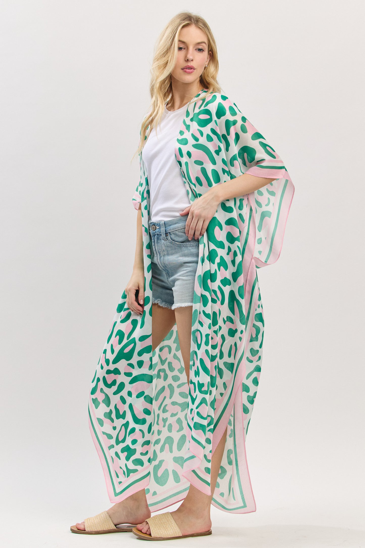 PC76 | Soft Drape Pattern Kimono | SO14032