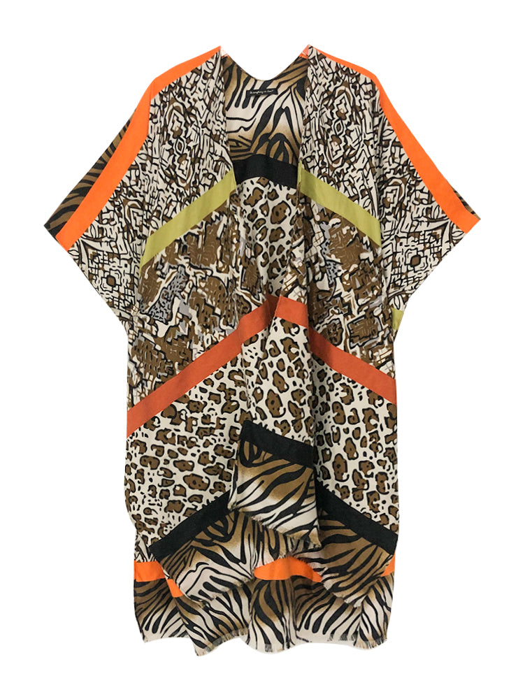 Multi Animal Print Kimono | PC94