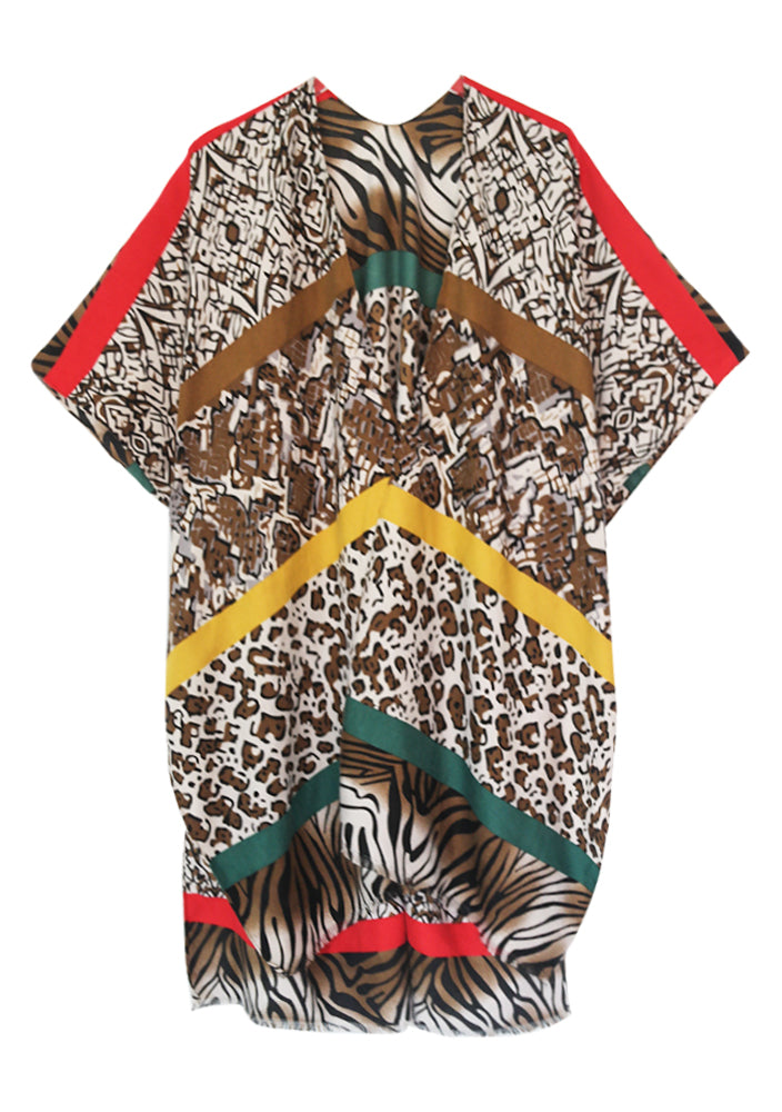 Multi Animal Print Kimono | PC94