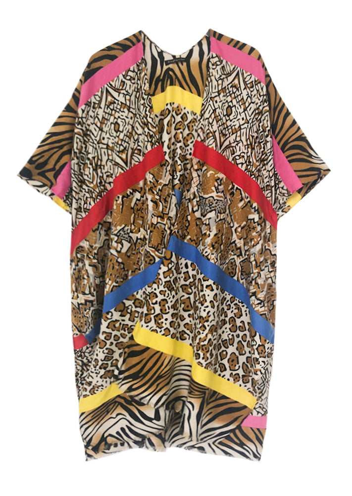 Multi Animal Print Kimono | PC94