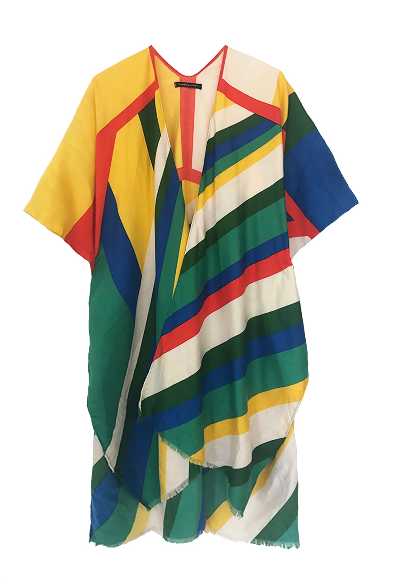 Stripe Print Kimono | PC95