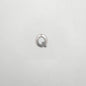 Silver letter 'Q' charm on a white background