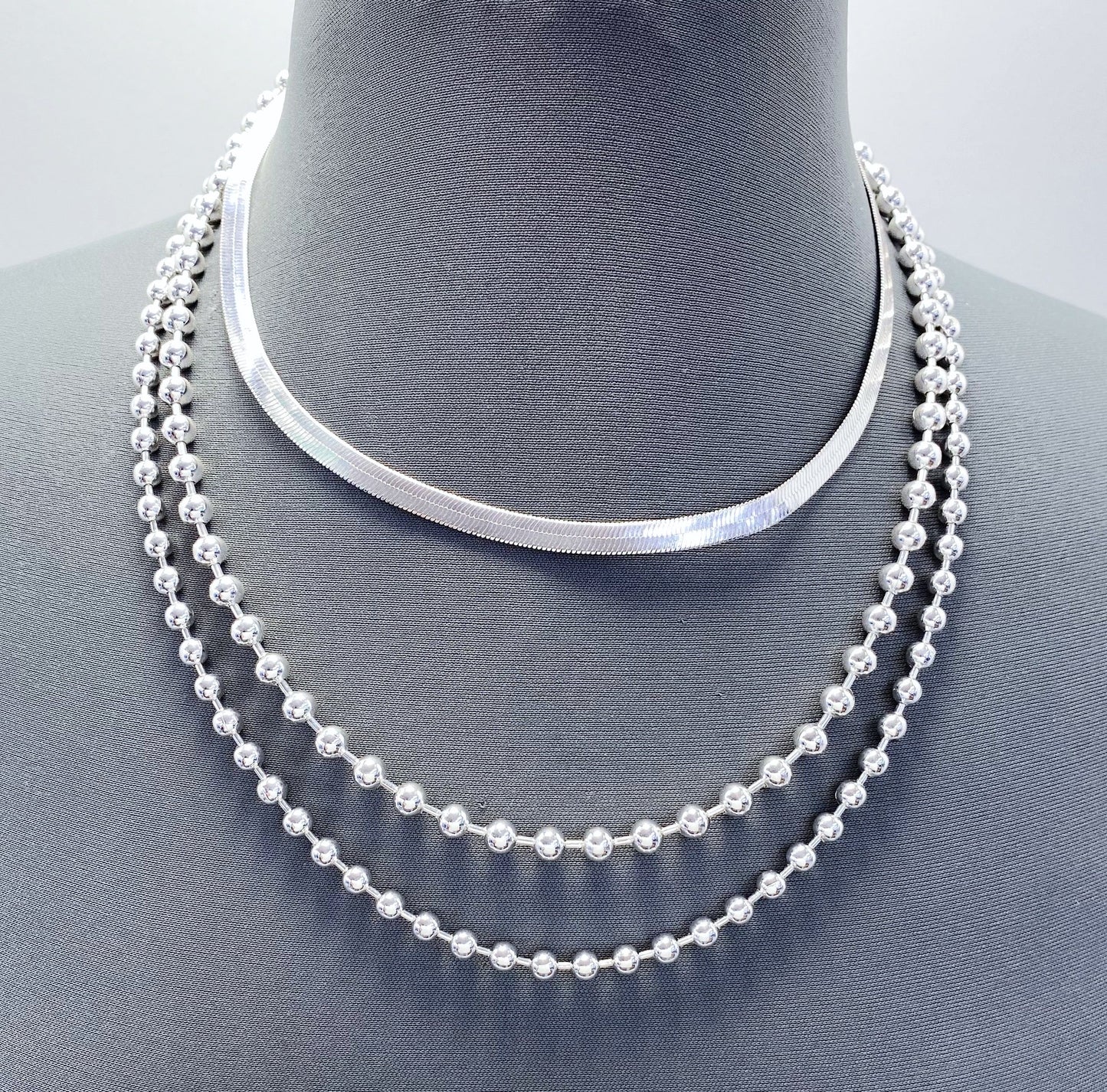 N0012 | Sleek Duo Chain Necklace | 25N1044