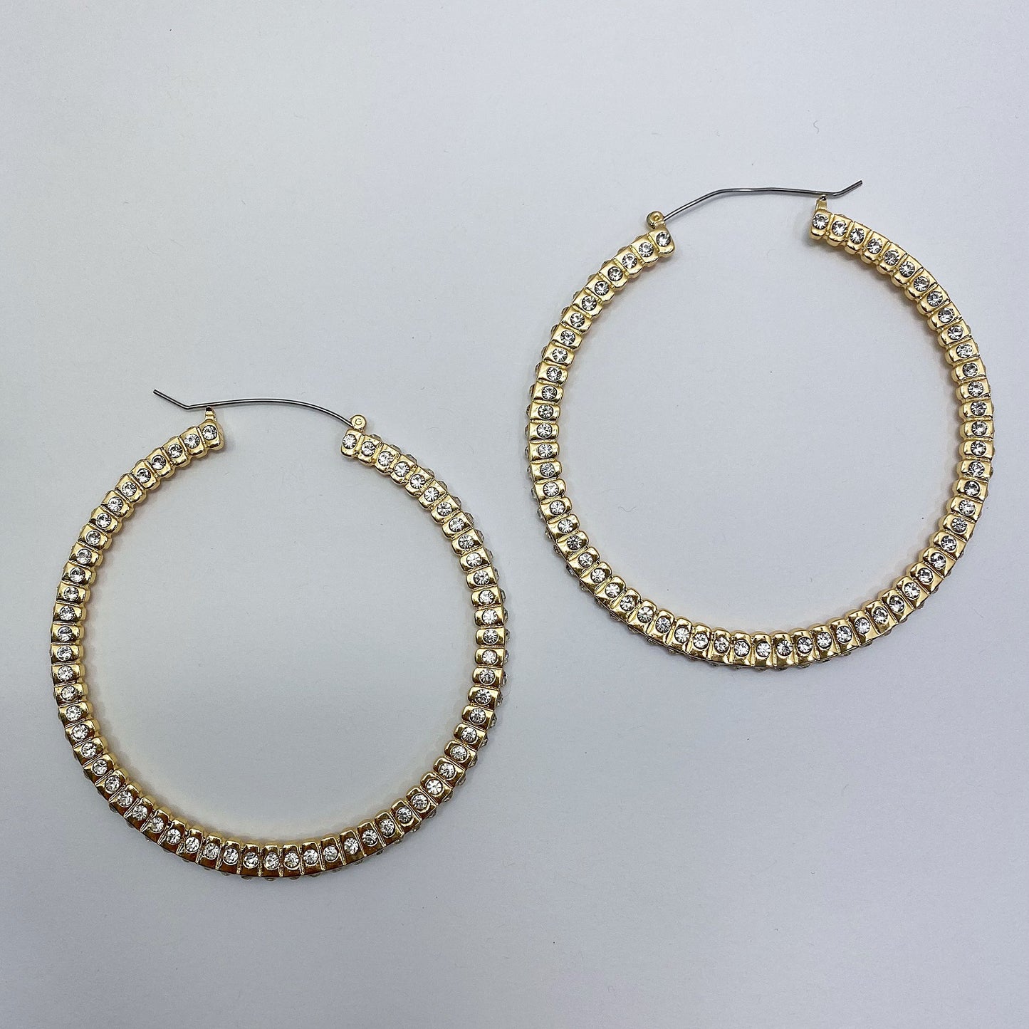 E0122 | Sparkle Hoop Earrings | KE3364-80