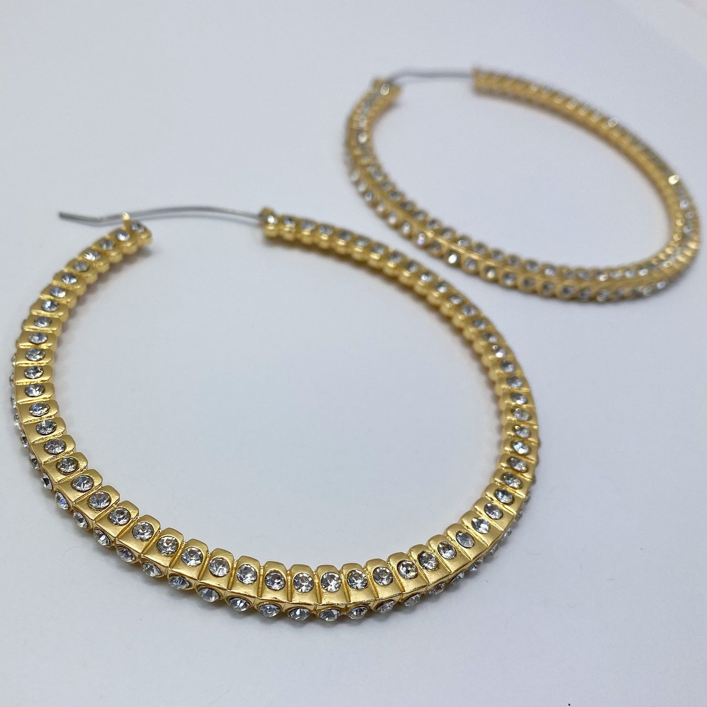 E0122 | Sparkle Hoop Earrings | KE3364-80