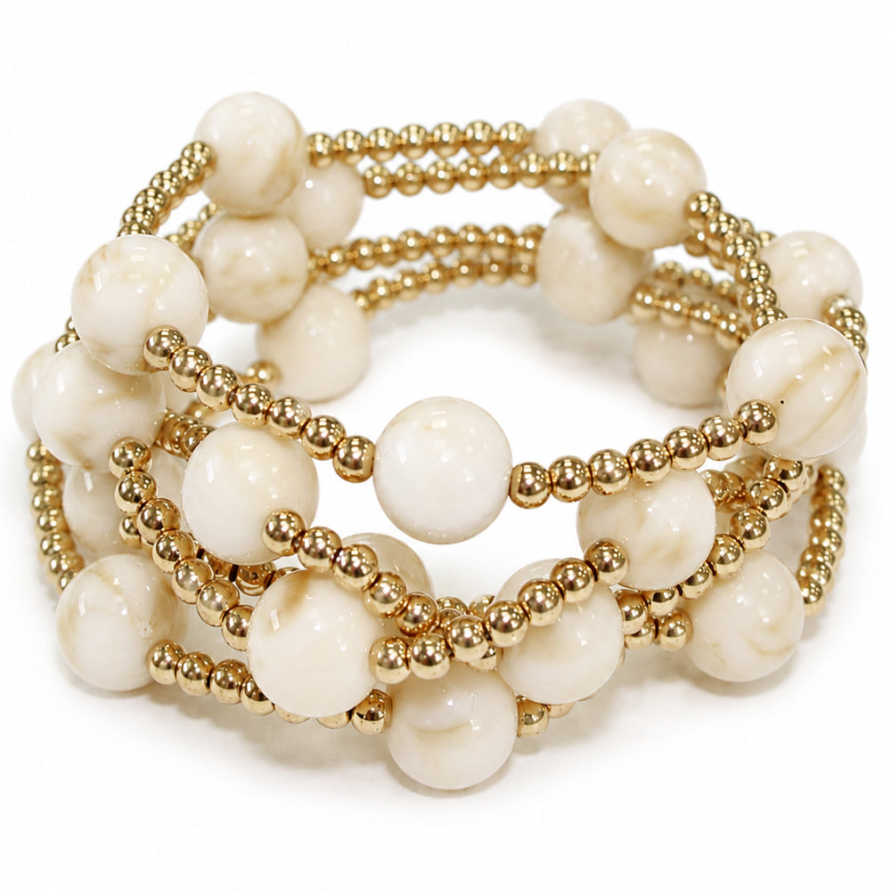 Multi Strand Bubble Bead Bracelet - B0557
