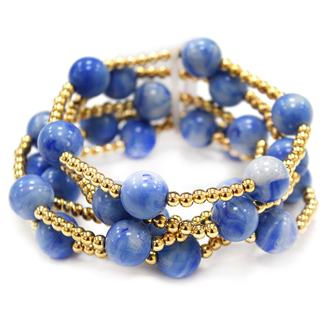 Multi Strand Bubble Bead Bracelet - B0557