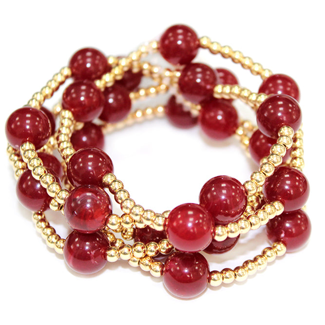 Multi Strand Bubble Bead Bracelet - B0557