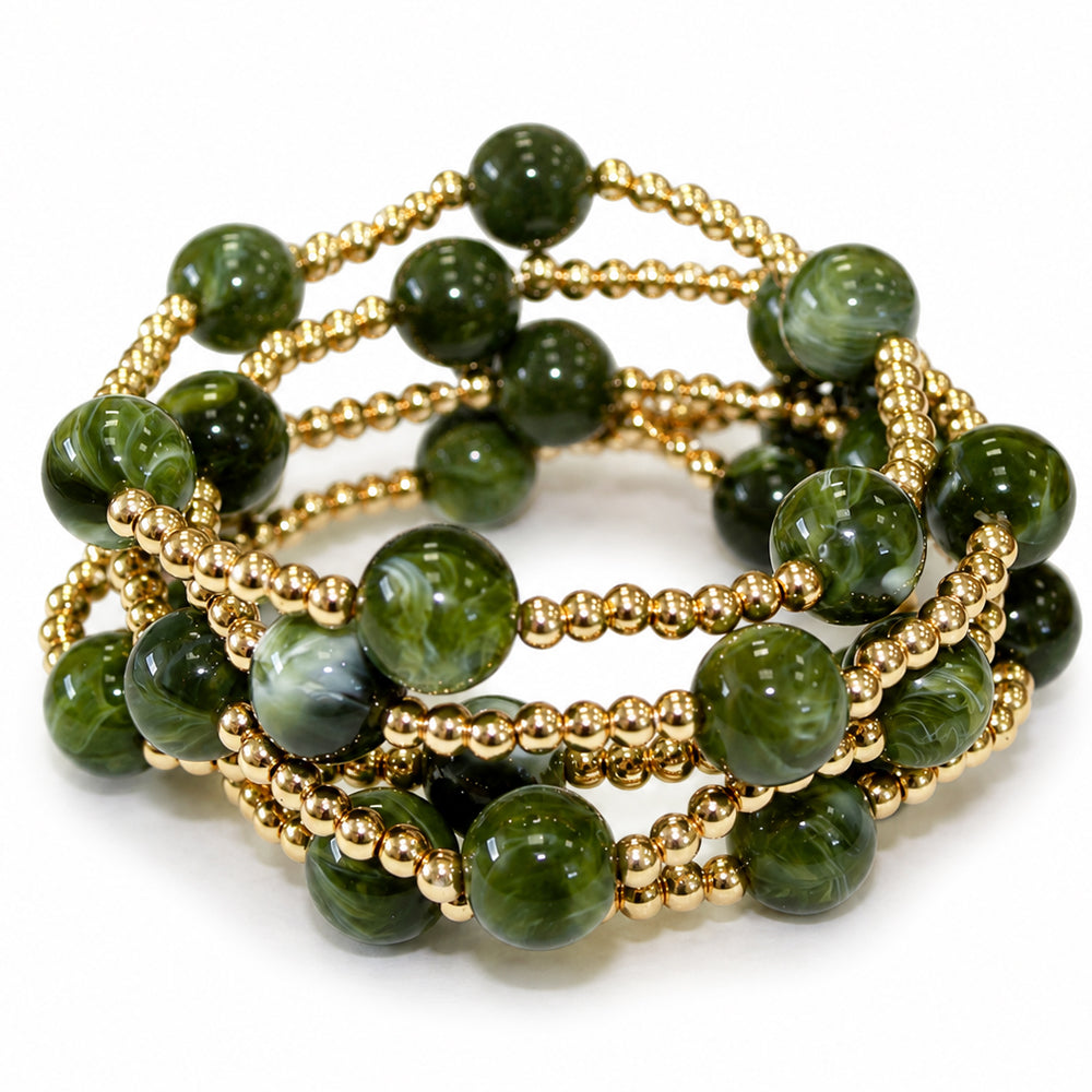 Multi Strand Bubble Bead Bracelet - B0557