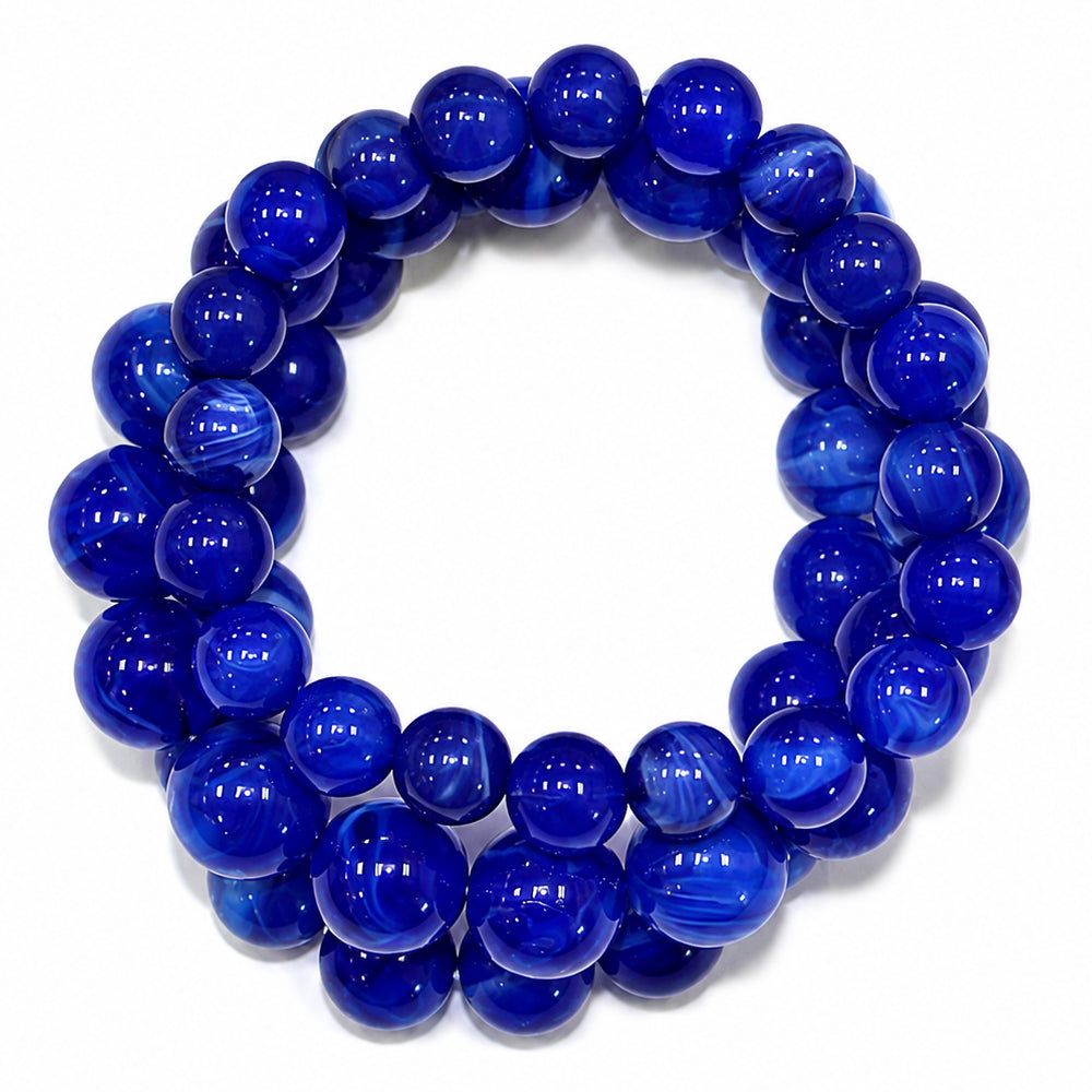 Marbled Acrylic Bead Bracelet | B0566