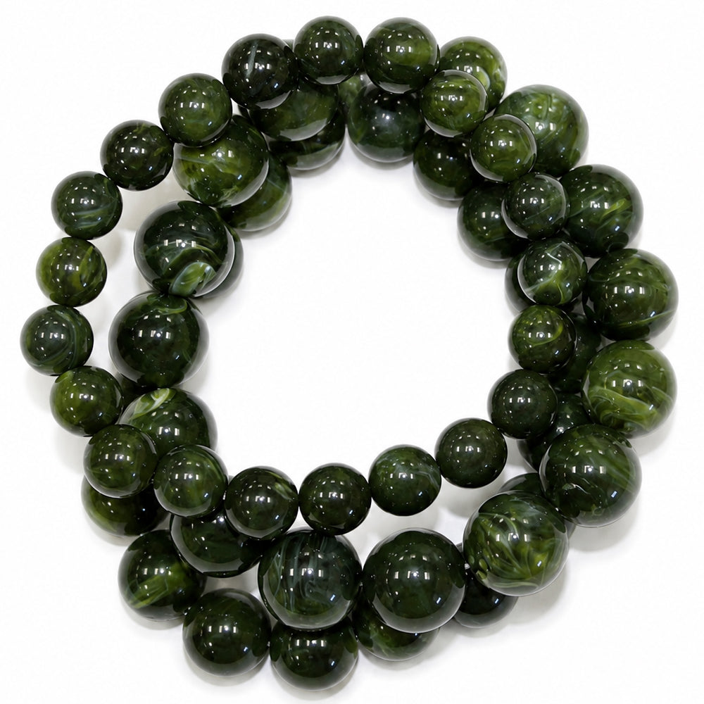 Marbled Acrylic Bead Bracelet | B0566