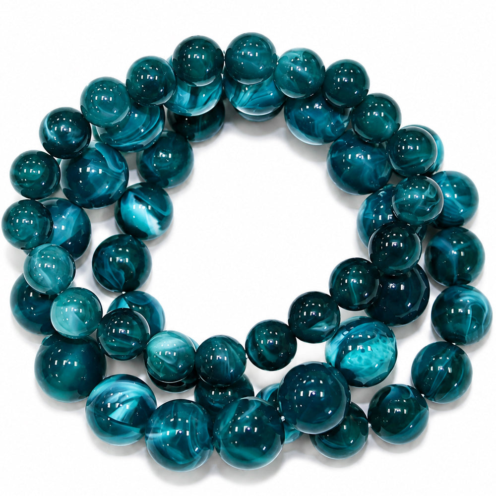 Marbled Acrylic Bead Bracelet | B0566