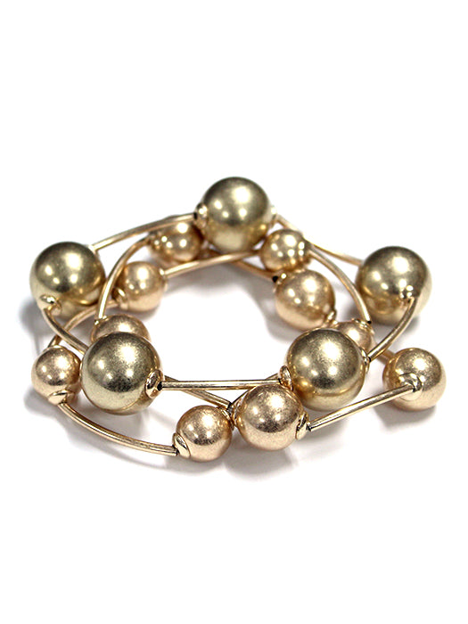 B0393 | Modern Bead Coil Bracelet | TB9233