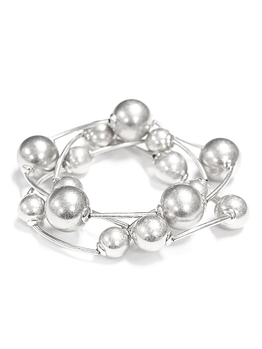 B0393 | Modern Bead Coil Bracelet | TB9233
