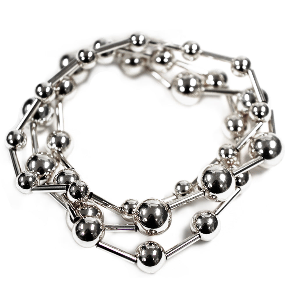 B0420 | Mixed Ball Bead Bracelet Stack | TB9721