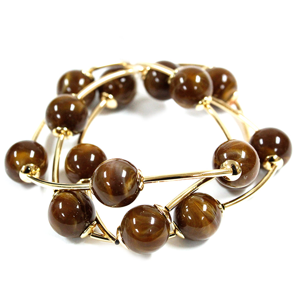 B0422 | Acrylic Beaded 3pcs Set Bracelet | TB9758