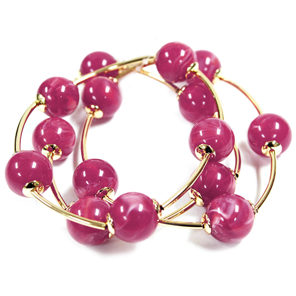 B0422 | Acrylic Beaded 3pcs Set Bracelet | TB9758