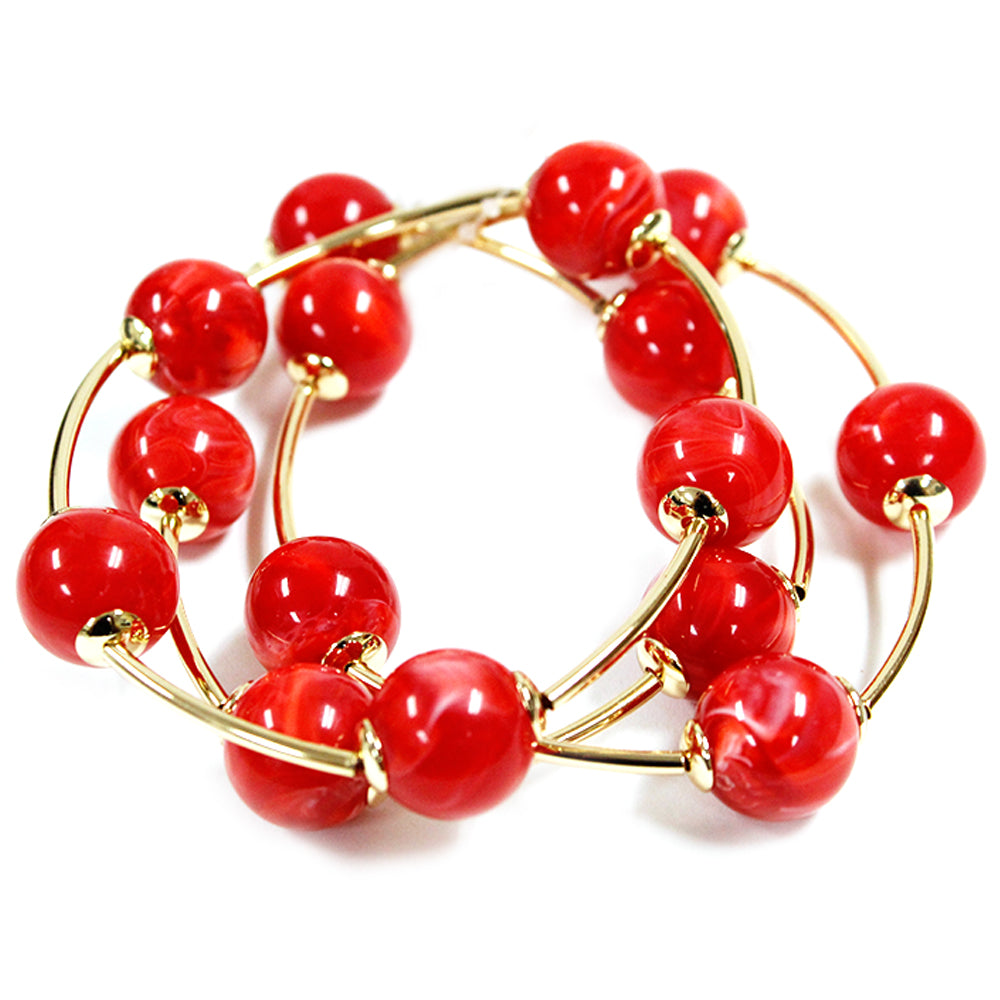 B0422 | Acrylic Beaded 3pcs Set Bracelet | TB9758