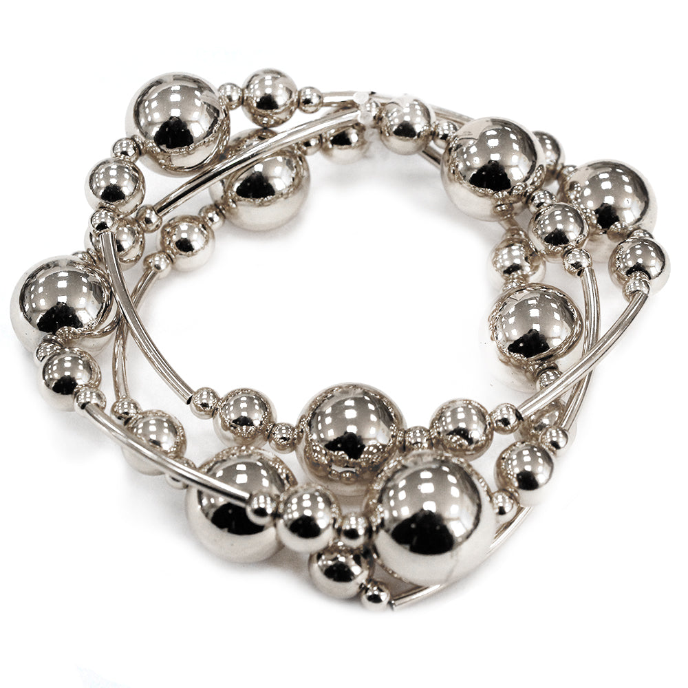B0425 | Polished Sphere Bracelet Set | TB9832