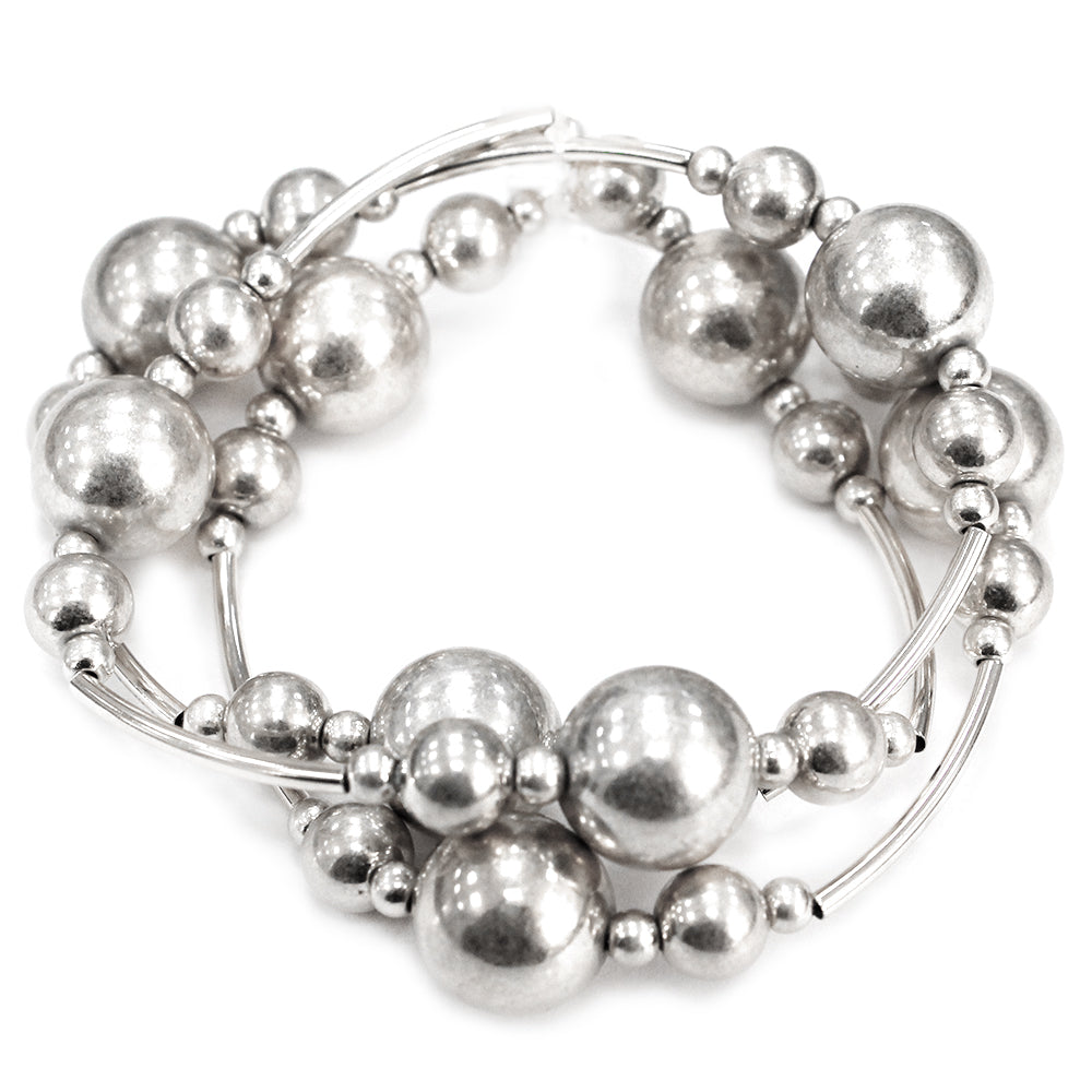 B0425 | Polished Sphere Bracelet Set | TB9832