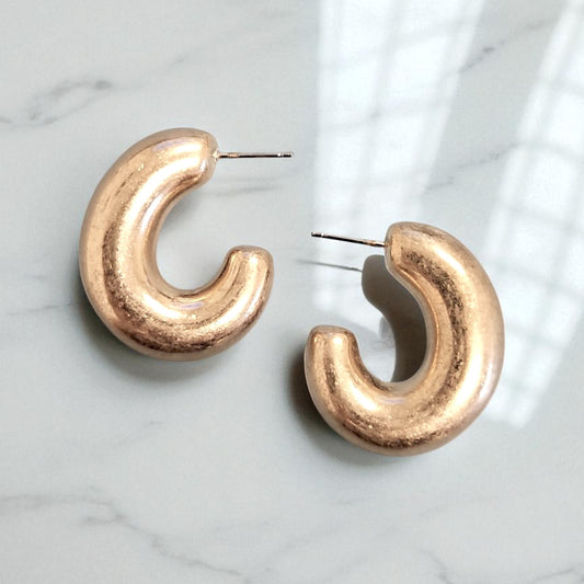 E1495 TE1322 Hoop Earrings