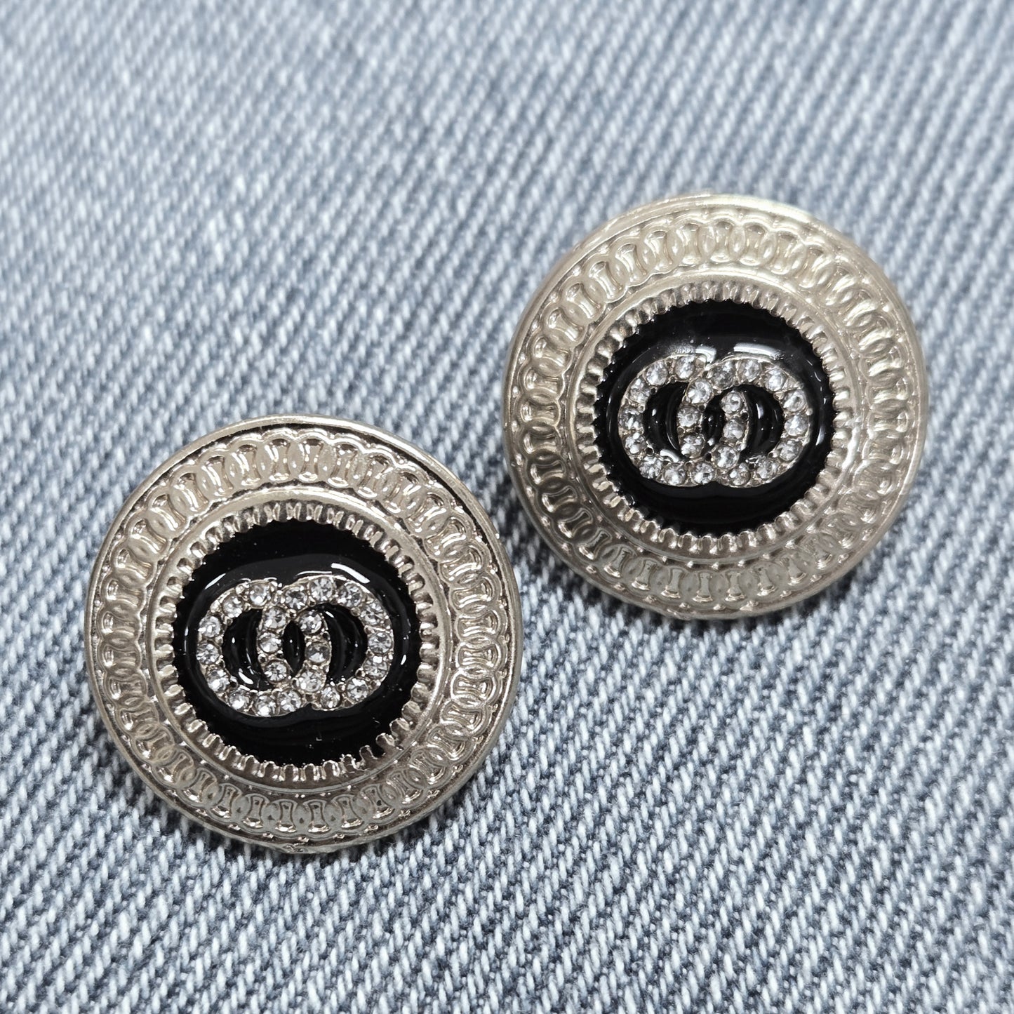 E1204 TE2571 Circle Shape Stud Style Post Earrings
