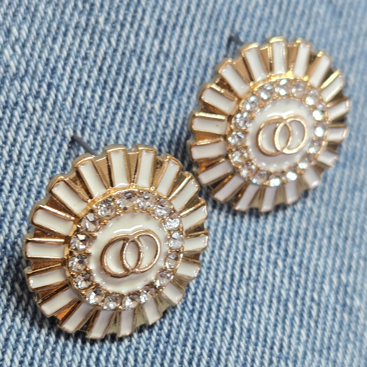 E1205 TE2572 Circle Shape Stud Style Earrings