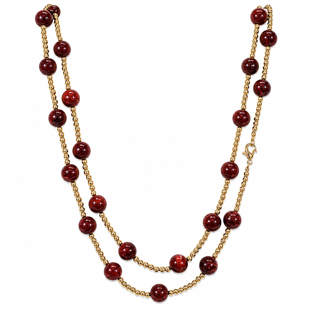 Acrylic Beads Long Necklace - N5292