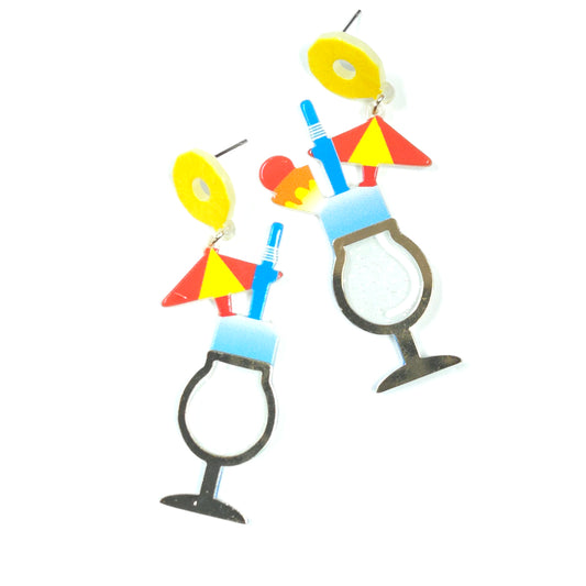 Colorful fishing lure set on a white background