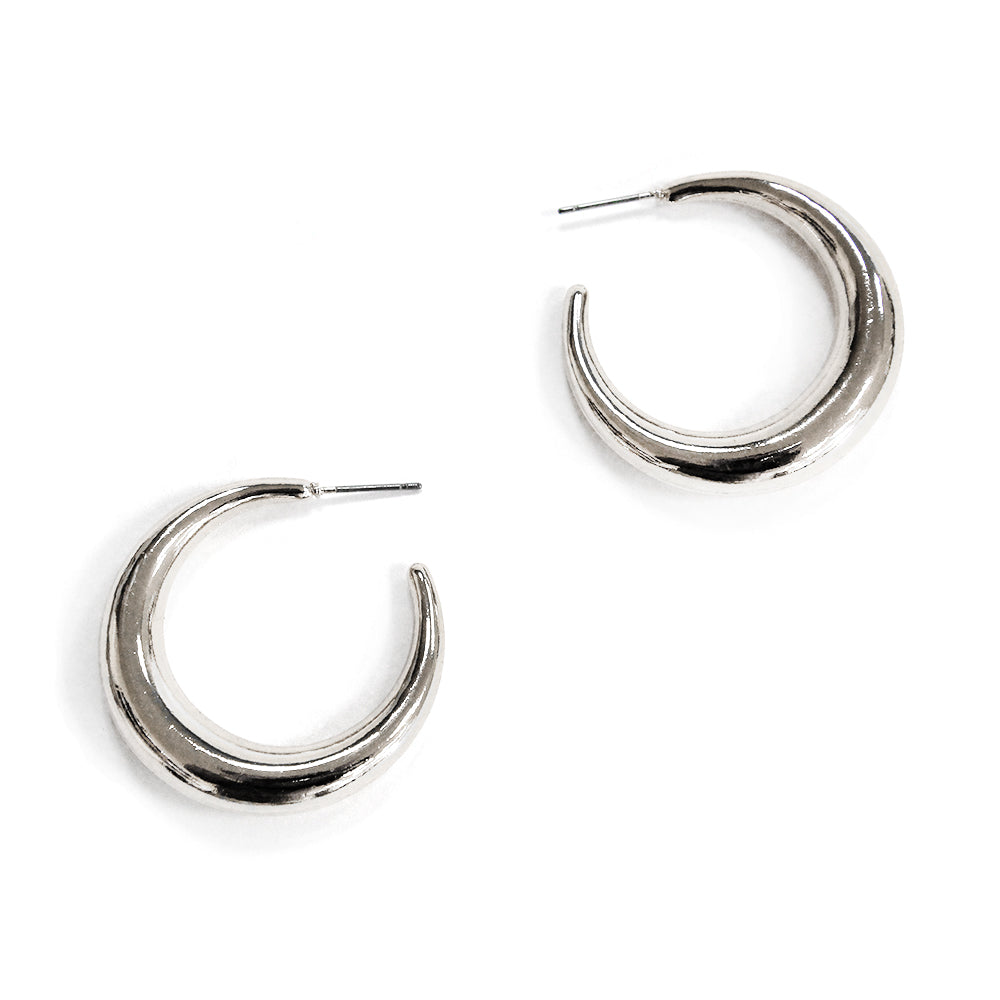 E2265 | Chunky Crescent Hoop Earrings | VE4744