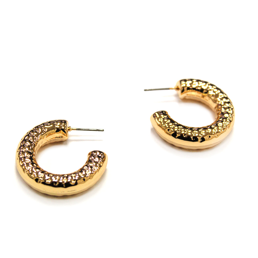 E2267 | Hammered Hoop Earrings | VE4748