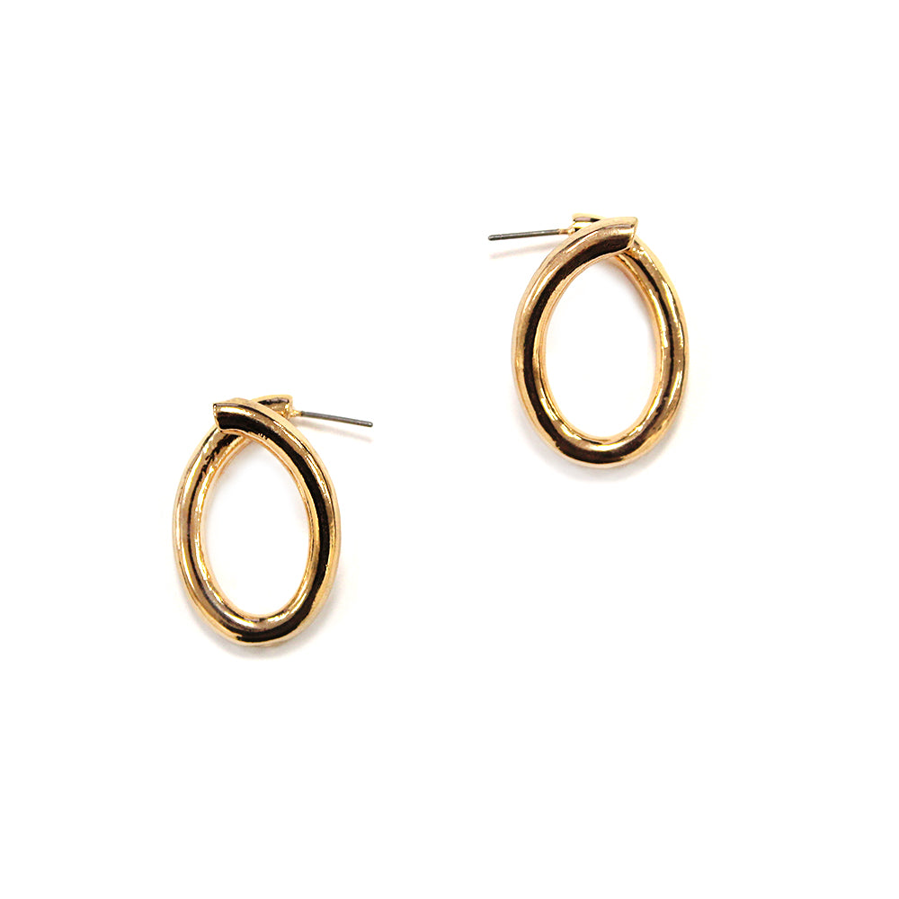 E2270 | Minimalist Oval Earrings | VE4834