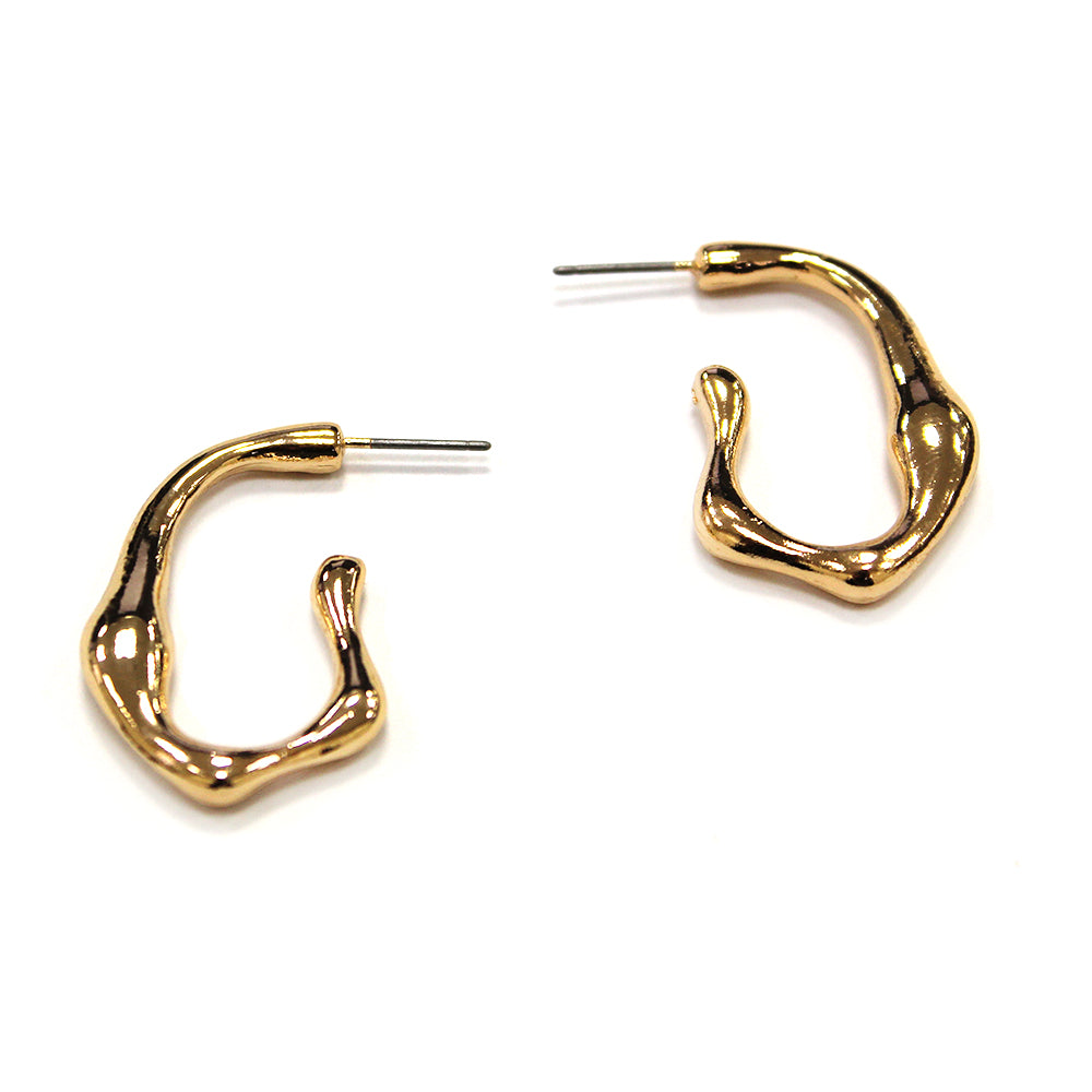 E2272 | Organic Sculpted Hoop Earrings | VE4844