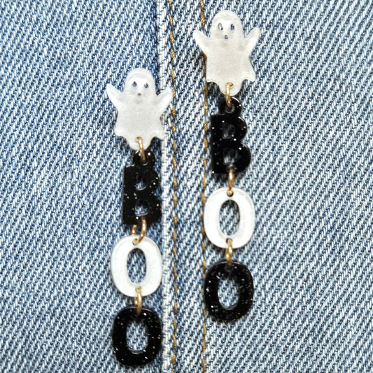 E1065 VER1228-2 BOO Design Drop Dangle earrings