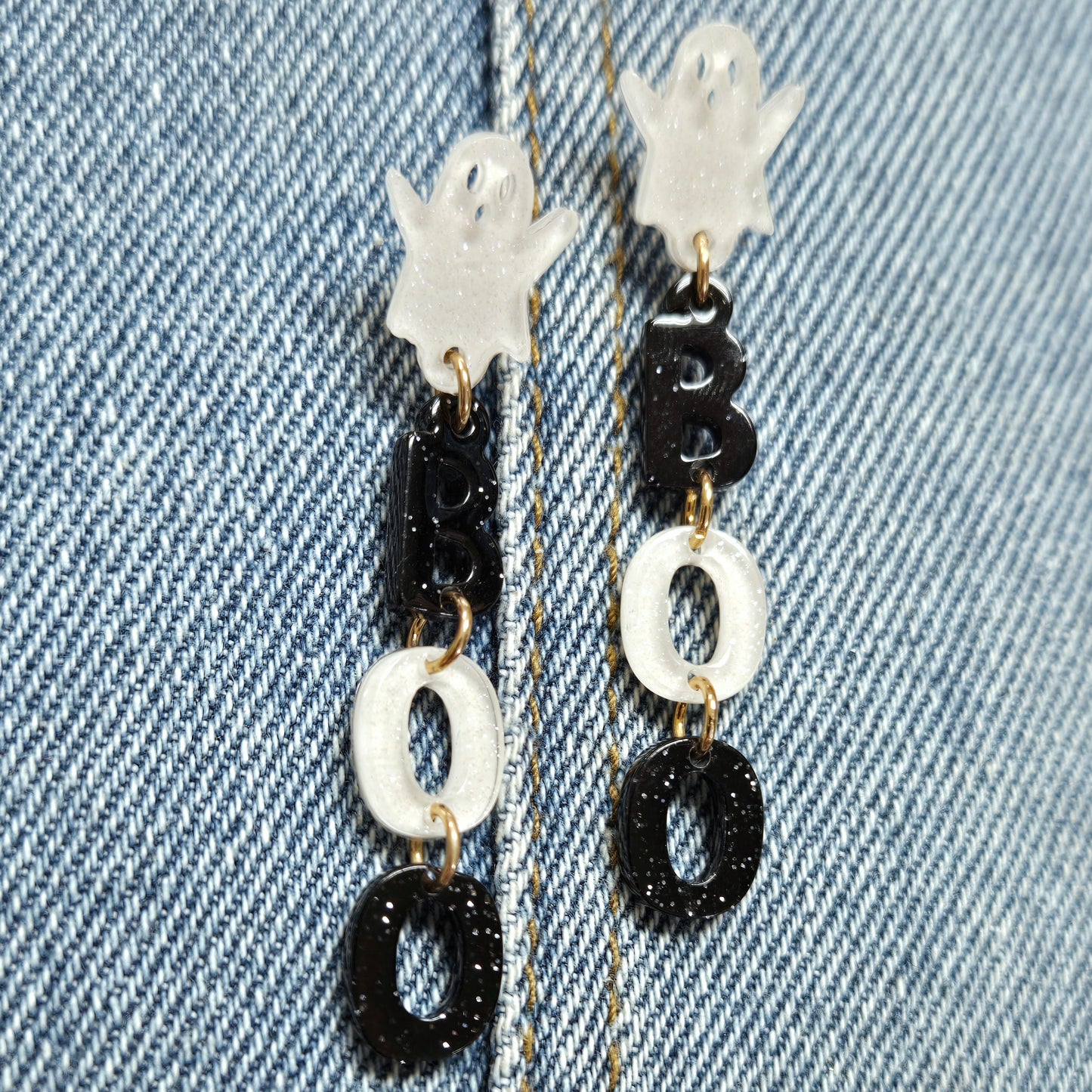 E1065 VER1228-2 BOO Design Drop Dangle earrings