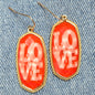 E1260 VER5498 Oval Drop Dangle earrings