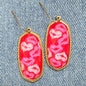 E1260 VER5498 Oval Drop Dangle earrings