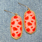 E1260 VER5498 Oval Drop Dangle earrings