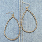 E1256 VER5723 Teardrop Drop Dangle Earrings