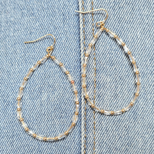 E1256 VER5723 Teardrop Drop Dangle Earrings