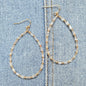 E1256 VER5723 Teardrop Drop Dangle Earrings