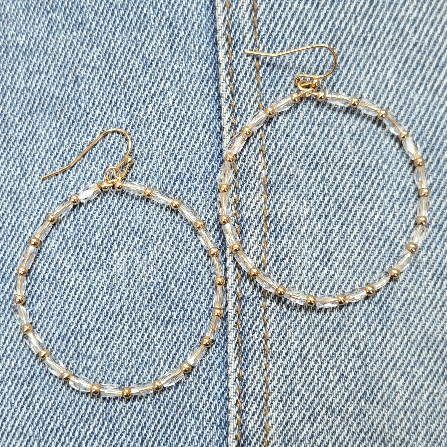 E1254 VER5725 Circle Drop Dangle Earrings