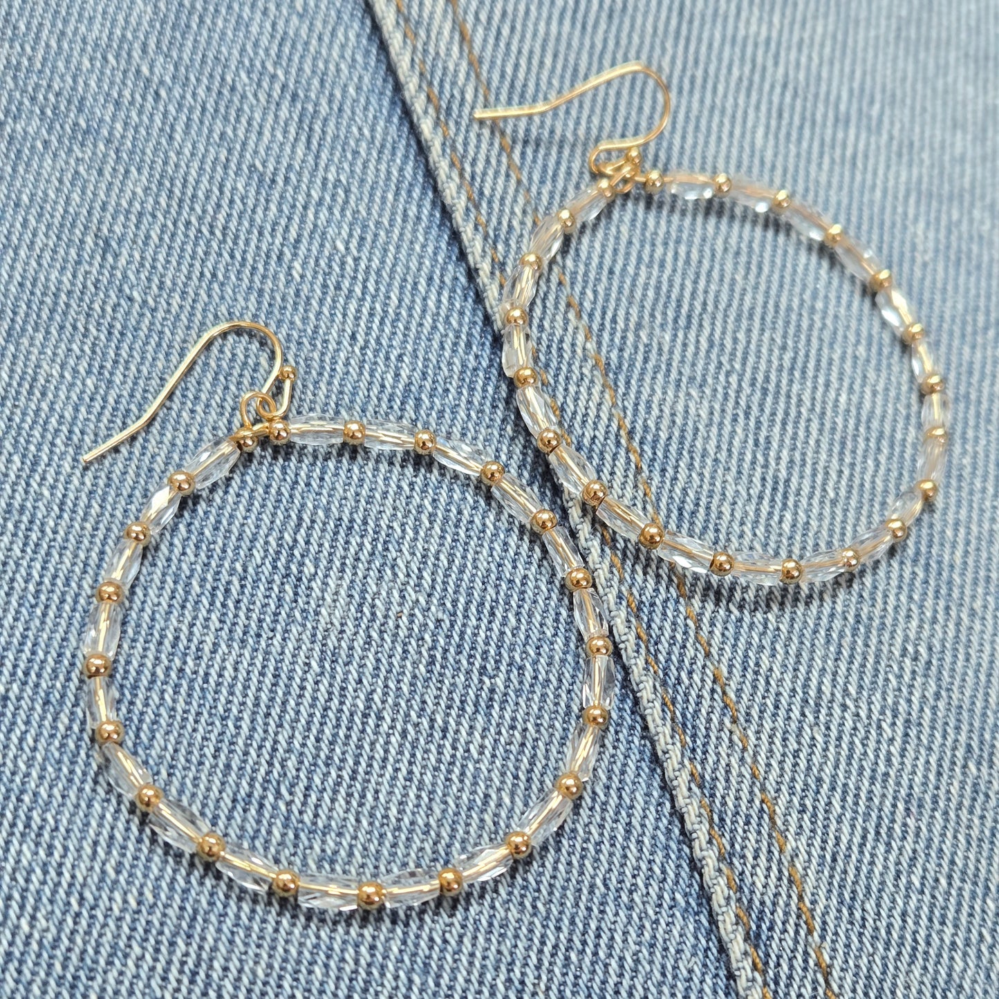 E1254 VER5725 Circle Drop Dangle Earrings