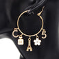 E1562 YE3575 Charms Hoop Earrings