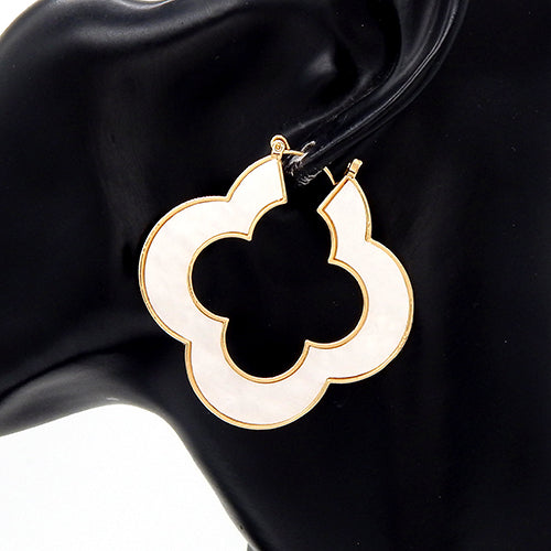 E0295 | Clover Outline Earrings | YE3592