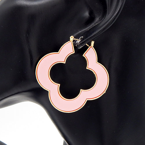E0295 | Clover Outline Earrings | YE3592