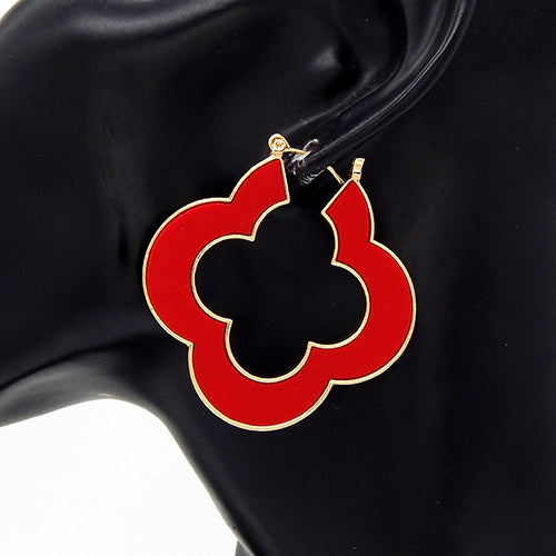 E0295 | Clover Outline Earrings | YE3592