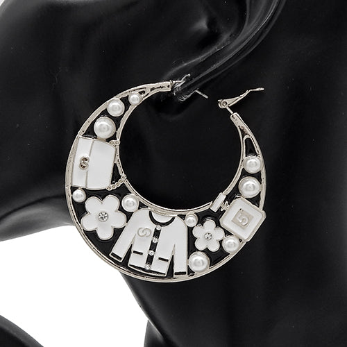 E0297 | Pearl & Charm Fashion Earrings | YE3596