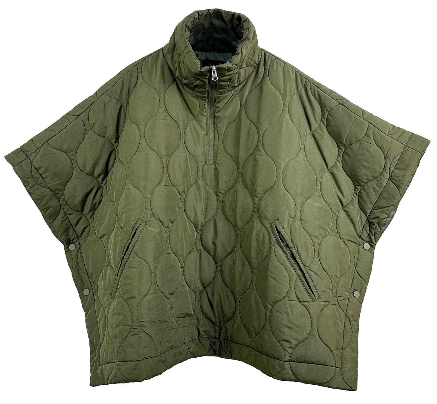 PC68 | Quilted Puffer Poncho | ZCP520125