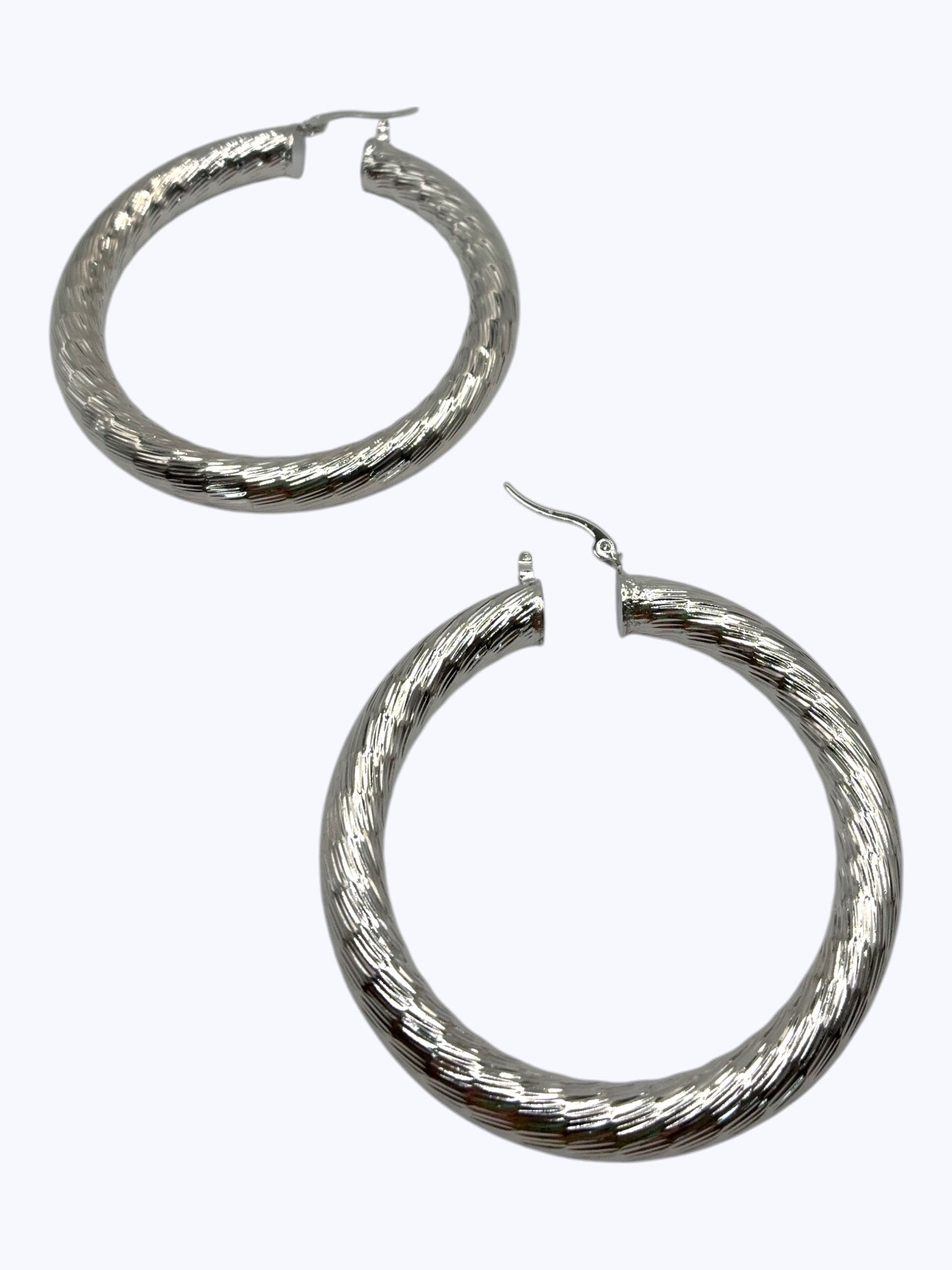 E2490 | Chunky Rope Hoop Earrings | KE7314-60